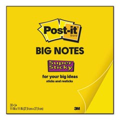 Big Notes, 11 x 11, Yellow, 30 Sheets