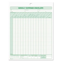 Weekly Expense Envelope, 8 1/2 x 11, 20 Forms