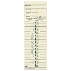 Time Clock Cards, Replacement for 3200, One Side, 3.5 x 10.5, 500/Box