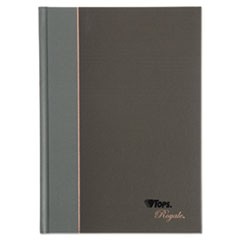 Royale Casebound Business Notebook, College, Black/Gray, 8.25 x 5.88, 96 Sheets