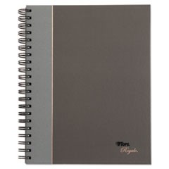 Royale Wirebound Business Notebook, College, Black/Gray, 8.25 x 5.88, 96 Sheets