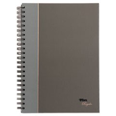 Royale Wirebound Business Notebook, College, Black/Gray, 11.75 x 8.25, 96 Sheets
