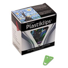 Plastiklips Paper Clips, Large (No. 6), Assorted Colors, 200/Box