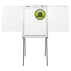 Dry Erase Steel Easel, 29 x 40, Melamine White Surface, Aluminum Frame