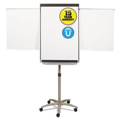 Prestige 2 Mobile Presentation Easel,  3 ft x 2 ft, Silver/White