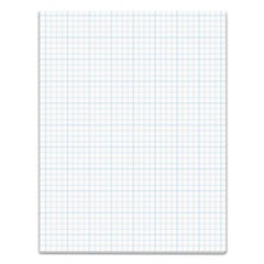 Cross Section Pads, 4 sq/in Quadrille Rule, 8.5 x 11, White, 50 Sheets