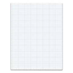 Cross Section Pads, 5 sq/in Quadrille Rule, 8.5 x 11, White, 50 Sheets