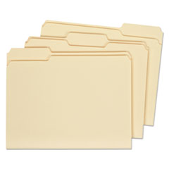 Top Tab Manila File Folders, 1/3-Cut Tabs, Letter Size, 100/Box