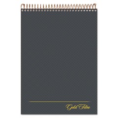 Gold Fibre Wirebound Writing Pad w/ Cover, 1 Subject, Project Notes, Gray Cover, 8.5 x 11.75, 70 Sheets