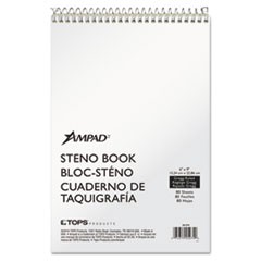 Steno Pads, Gregg Rule, Tan Cover, 80 Green-Tint 6 x 9 Sheets