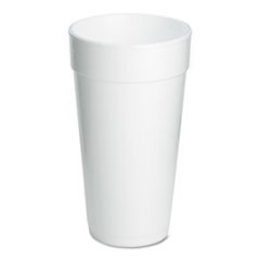 Foam Drink Cups, 20 oz, White, 500/Carton