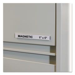 HOL-DEX Magnetic Shelf/Bin Label Holders, Side Load, 1