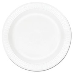 Concorde Foam Plate, 9" dia, White, 125/Pack, 4 Packs/Carton