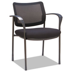 Alera IV Series Guest Chairs, Mesh Back, Fabric Seat, 25.19