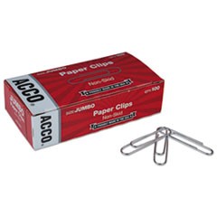 Paper Clips, Jumbo, Silver, 1,000/Pack