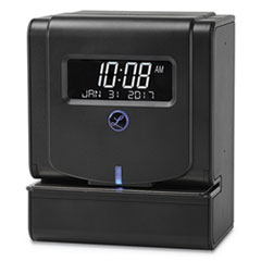 Heavy-Duty Thermal Time Clock, Digital Display, Charcoal