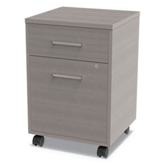 Urban Mobile File Pedestal, 16w x 15.25d x 23.75h, Ash