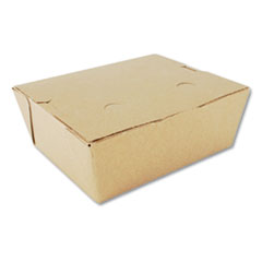 ChampPak Retro Carryout Boxes #8, 6 x 4.75 x 2.5, Kraft, 300/Carton