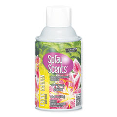 Sprayscents Metered Air Fresheners, Exotic Garden Scent, 7 oz Aerosol Spray, 12/Carton