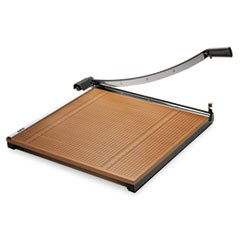 Square Commercial Grade Wood Base Guillotine Trimmer, 20 Sheets, 24