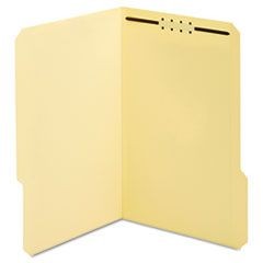 Earthwise Manila Top Tab Fastener Folder, 1/3 Tab, Legal, 50/Box