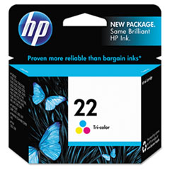 HP 22, (C9352AN) Tri-Color Original Ink Cartridge