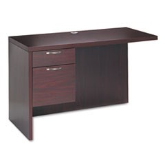 Valido 11500 Series Left Return, 48w x 24d x 29 1/2h, Mahogany