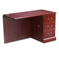 94000 Series "L" Workstation Right Return, 48w x 24d x 29.5h, Mahogany