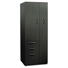 Flagship Personal Storage Tower, 24w x 24d x 64-1/4h, Charcoal