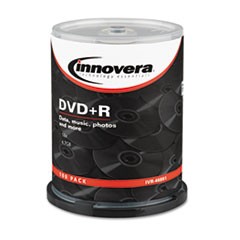 DVD+R Recordable Disc, 4.7 GB, 16x, Spindle, Silver, 100/Pack