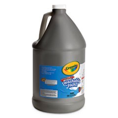 Washable Paint, Black, 1 gal Bottle