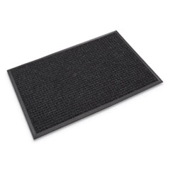 Super-Soaker Wiper Mat with Gripper Bottom, Polypropylene, 36 x 120, Charcoal