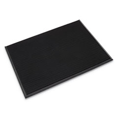 Mat-A-Dor Entrance/Antifatigue Mat, Rubber, 36 x 72, Black