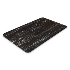 Cushion-Step Marbleized Rubber Mat, 36 x 60, Black