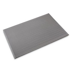 Ribbed Anti-Fatigue Mat, Vinyl, 36 x 60, Gray