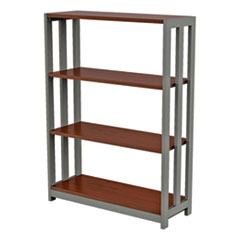 Trento Line Bookcase, 31 1/2w x 11 1/2d x 43 1/4h, Cherry