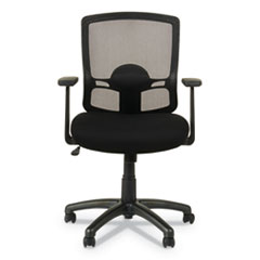 Alera Etros Series Mesh Mid-Back Chair, Supports Up to 275 lb, 18.03" to 21.96" Seat Height, Black