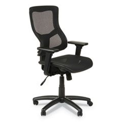 Alera Elusion II Series Suspension Mesh Mid-Back Synchro Seat Slide Chair, Supports 275 lb, 18.11