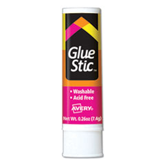 Permanent Glue Stic Value Pack, 0.26 oz, Applies White, Dries Clear, 18/Pack