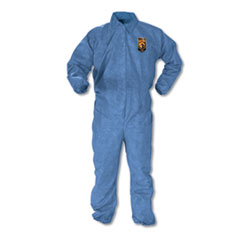 A60 Elastic-Cuff, Ankle and Back Coveralls, Blue, X-Large, 24/Carton