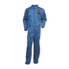 A20 Coveralls, MICROFORCE Barrier SMS Fabric, 2X-Large, Blue, 24/Carton