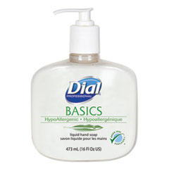 Basics Liquid Hand Soap, Fresh Floral, 16 oz Pump, 12/Carton