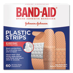 Plastic Adhesive Bandages, 3/4 x 3, 60/Box