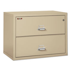 Two-Drawer Lateral File, 37.5w x 22.13d x 27.75h, UL Listed 350 Degree, Letter/Legal, Parchment