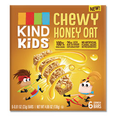 Kids Bars, Chewy Honey Oat, 0.81 oz, 6/Pack