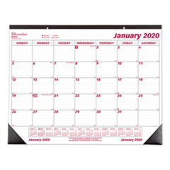 Monthly Desk Pad Calendar, Chipboard, 22 x 17, 2022