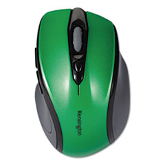 Pro Fit Mid-Size Wireless Mouse, 2.4 GHz Frequency/30 ft Wireless Range, Right Hand Use, Emerald Green