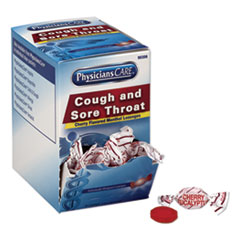 Cough and Sore Throat, Cherry Menthol Lozenges, 50 Individually Wrapped per Box