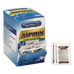 Aspirin Medication, Two-Pack, 50 Packs/Box