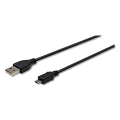 USB to Micro USB Cable, 3ft, Black